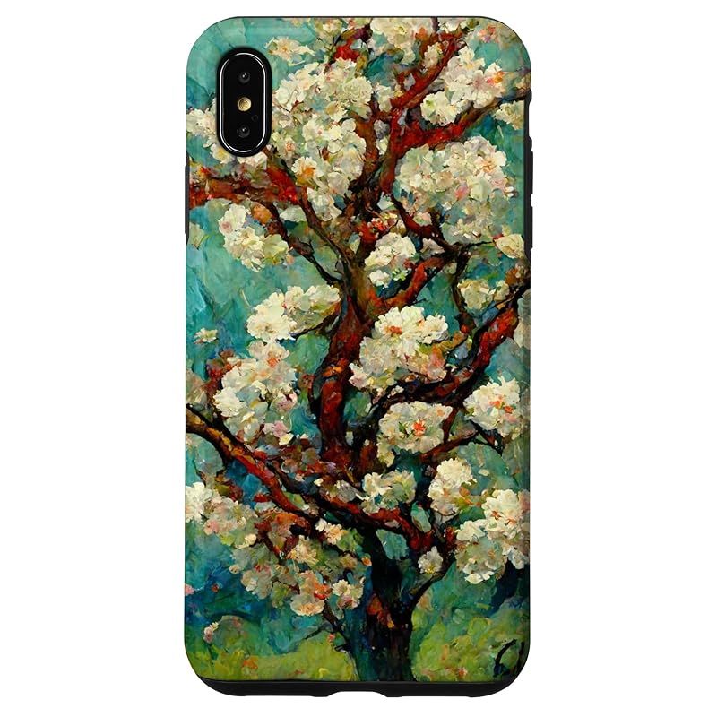 新品　iPhone XS Max 桜の有名な芸術スタイル ゴッホ スマホケース