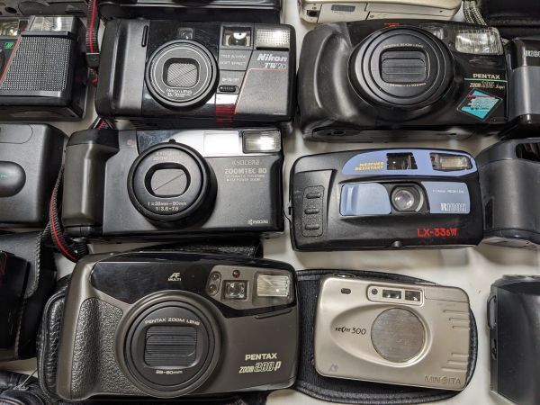  25台まとめ Nikon TW 2 D FUJI Pentax Ricoh 等 コンパクトフィルムカメラ 2611_99_50 コンパクトカメラ(フィルム) フィルムカメラ