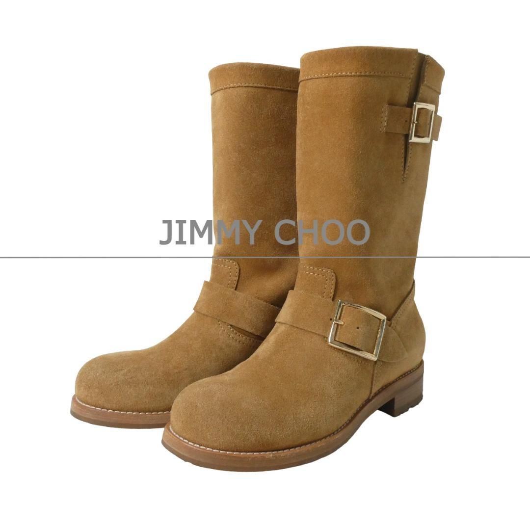 極美品 JIMMY CHOO ジミーチュウ サイズ34.5 約21.5㎝ ミドルブーツ