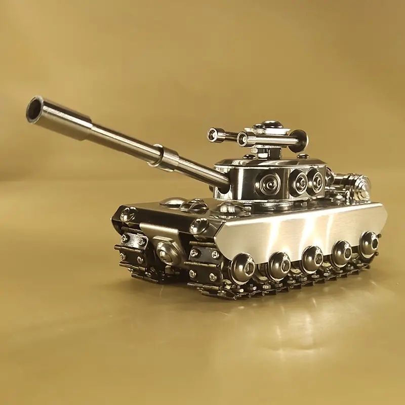 オリジナル手作り戦車模型玩具、ステンレス鋼ミリタリーモデル