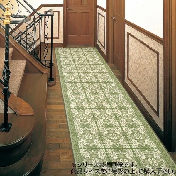 【新品・3営業日で発送】三重織 い草廊下敷 約80×350cm グリーン TSN340511 (1344905)