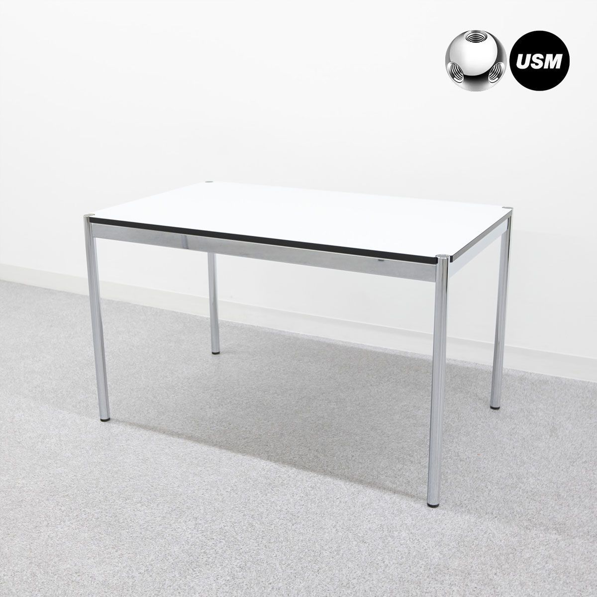 USM Haller USM ハラー オフィス テーブル デスク ミーティング ラミネート ホワイト 定価15万 4