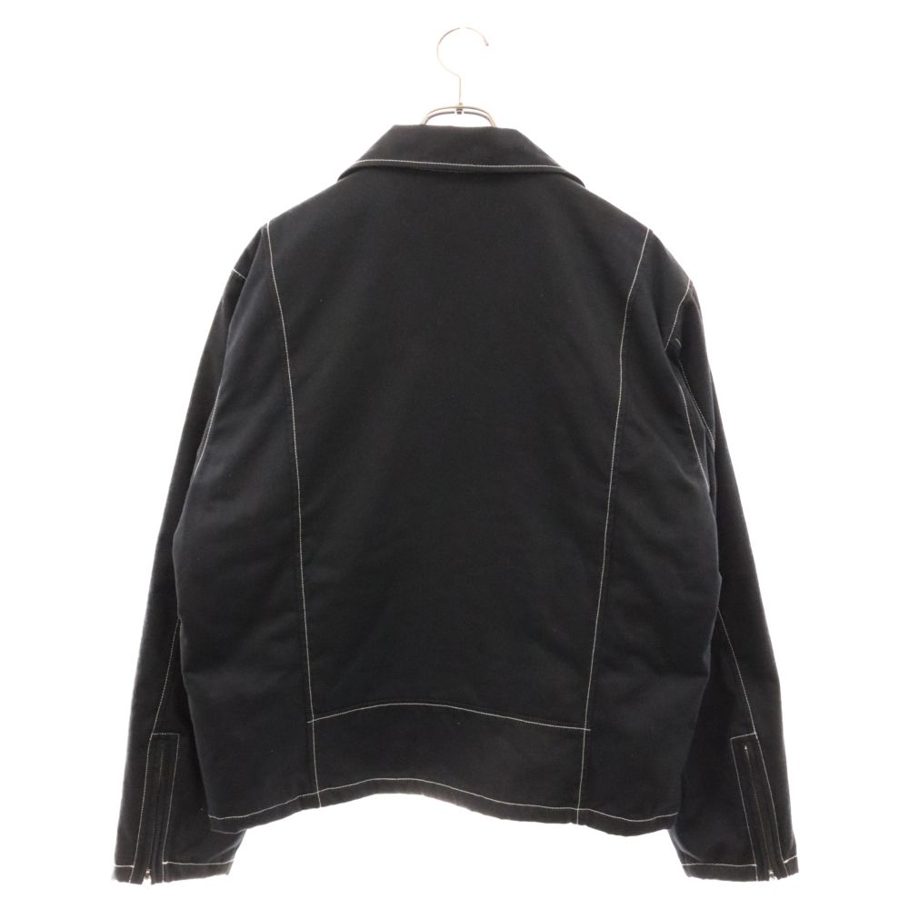 STUSSY (ステューシー) 23SS TWILL MOTO ZIP JACKET ツイルライダースジャケット ネイビー 115699 - メルカリ