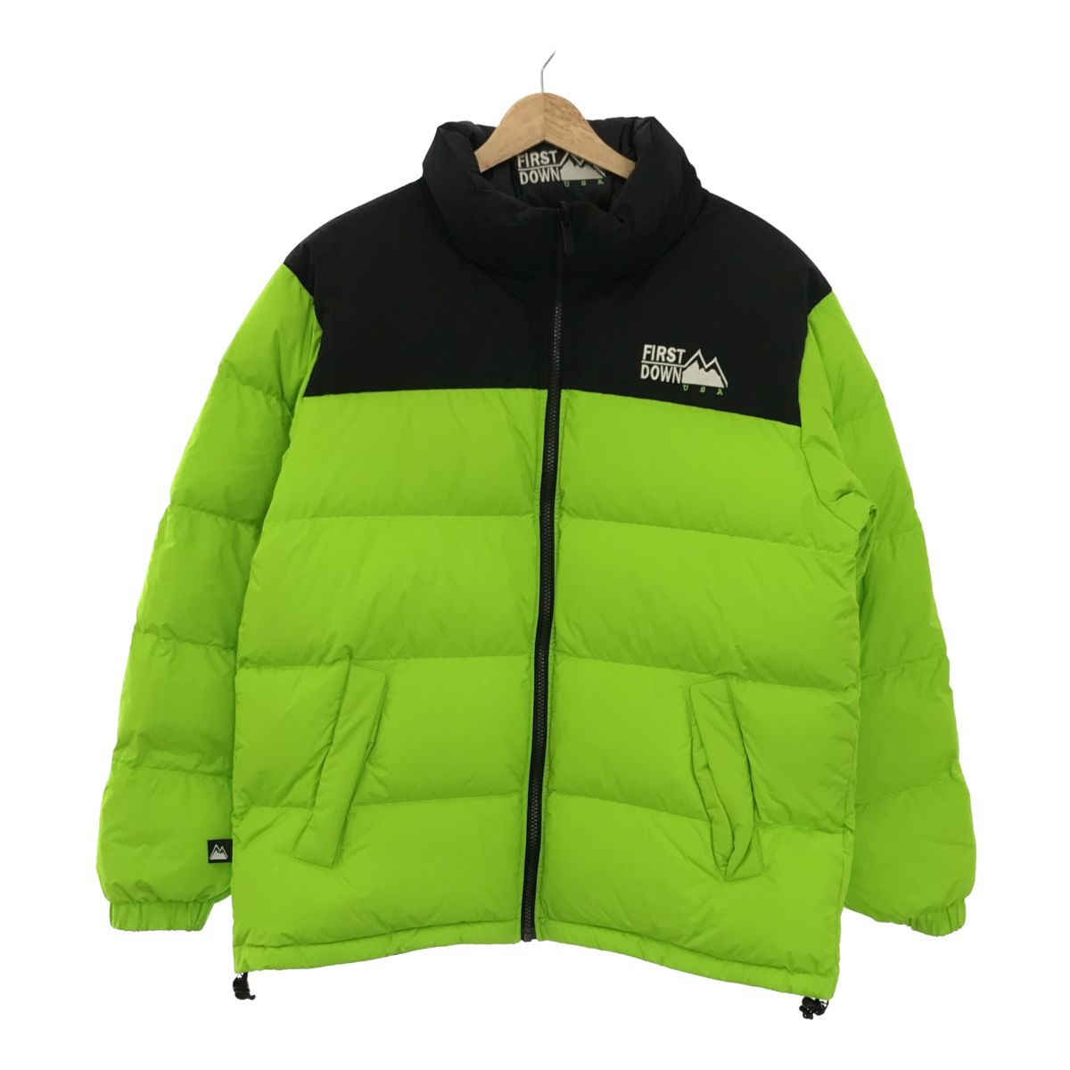 HUF FIRST DOWN コラボ ダブルネーム 20AW リバーシブル ダウン 