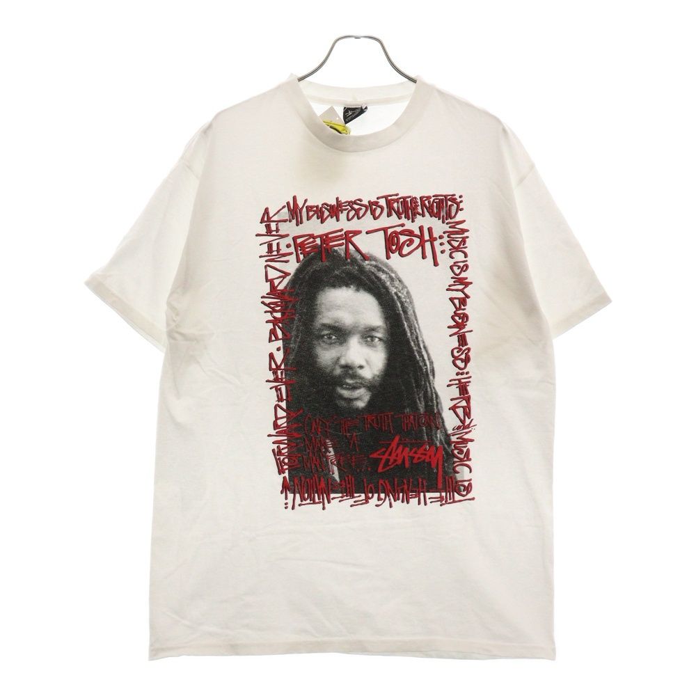 STUSSY (ステューシー) PETER TOSH ピータートッシュ フォトプリント 半袖 Tシャツ ホワイト - メルカリ