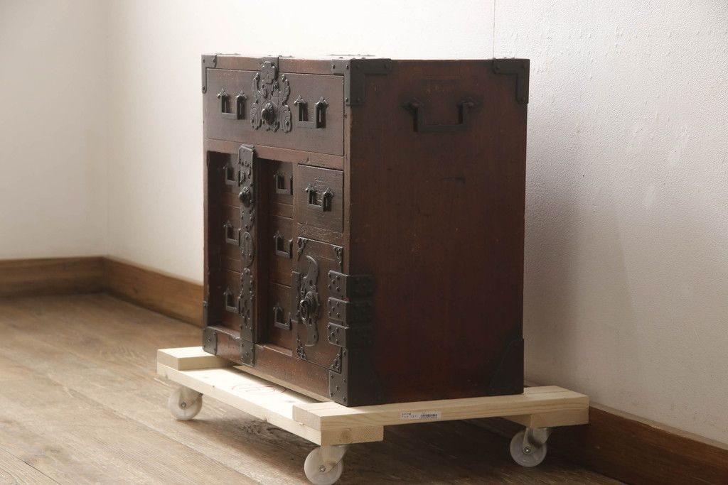 ☆事前問合せ必須☆ 総桐庄内豆箪笥 和製アンティーク 激レア 希少