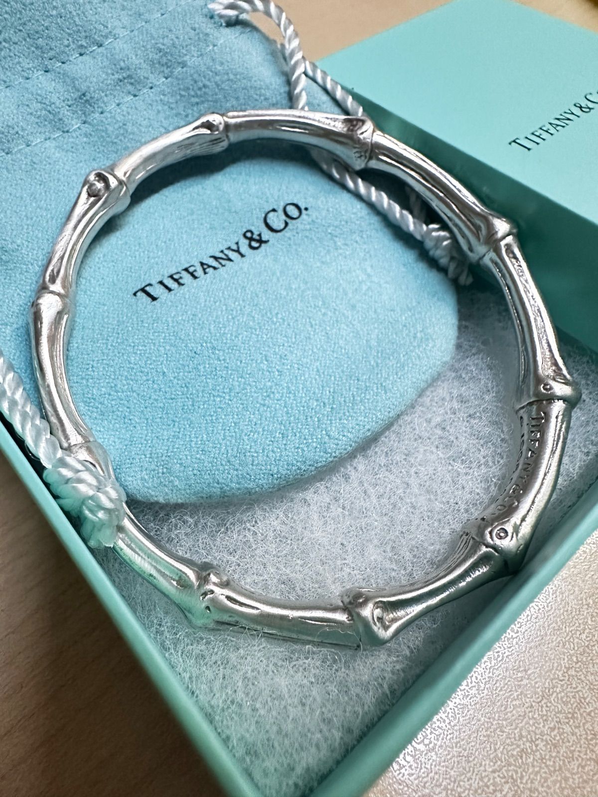 Tiffany & Co. シルバー925バングル 箱・ポーチ付き Tiffany & Co. シルバー925バングル 箱・ポーチ付き