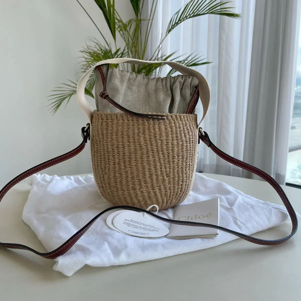 Chloe「WOODY」スモールバスケット クロエ Chloe WOODY CHC23AS381L18