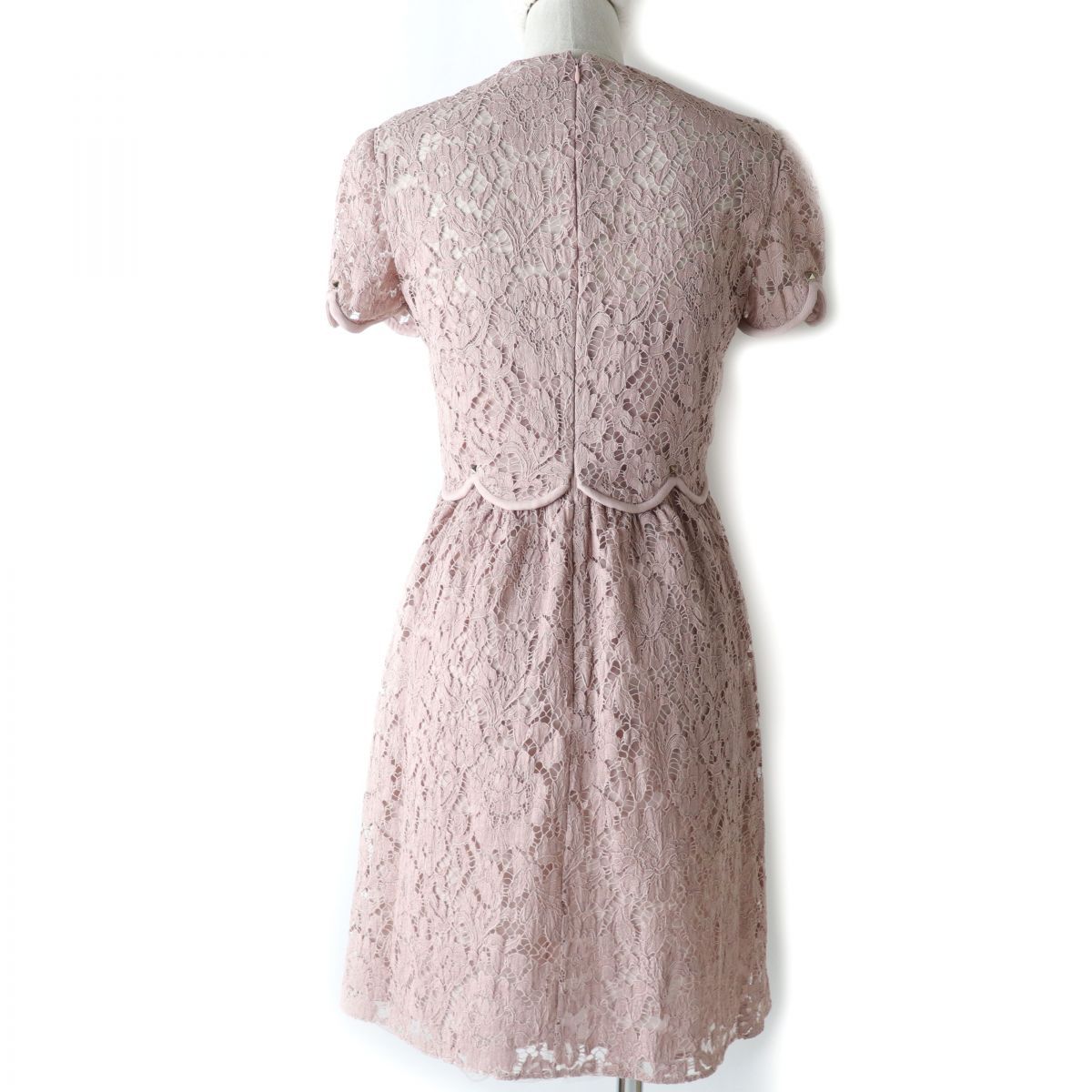 VALENTINO ヴァレンティノ レース スタッズ ワンピース 40 フラワー VALENTINO ヴァレンティノ レース スタッズ ワンピース 40 フラワー