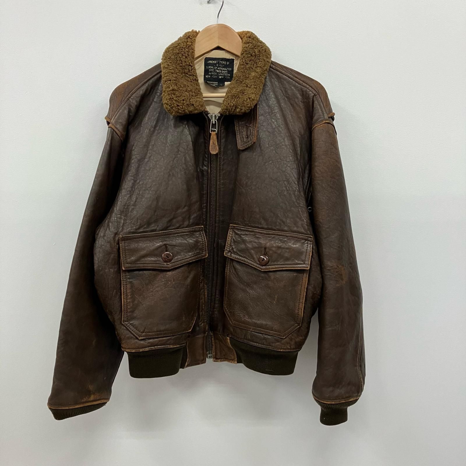 中古 AVIREX | アヴィレックス レザー G-1 ブラウン サイズ：L