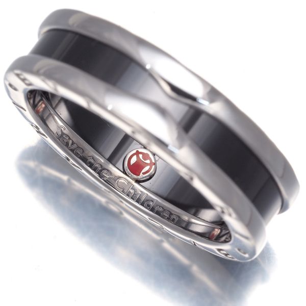 BVLGARI シルバーリング ブラックブレスレット BVLGARI シルバーリング ブラックブレスレット ブルガリ