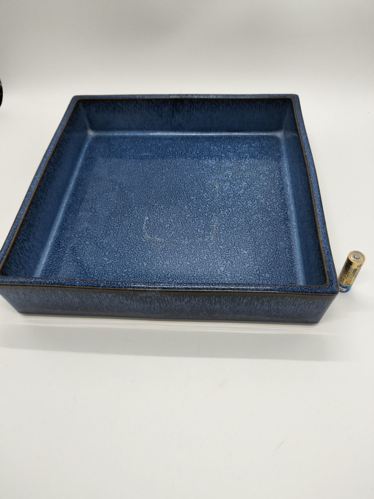 青灰色 陶器 花器 水盤　池坊 信楽焼 水盤 生け花 陶器 おしゃれ 池坊 和風 華道 水鉢 国産