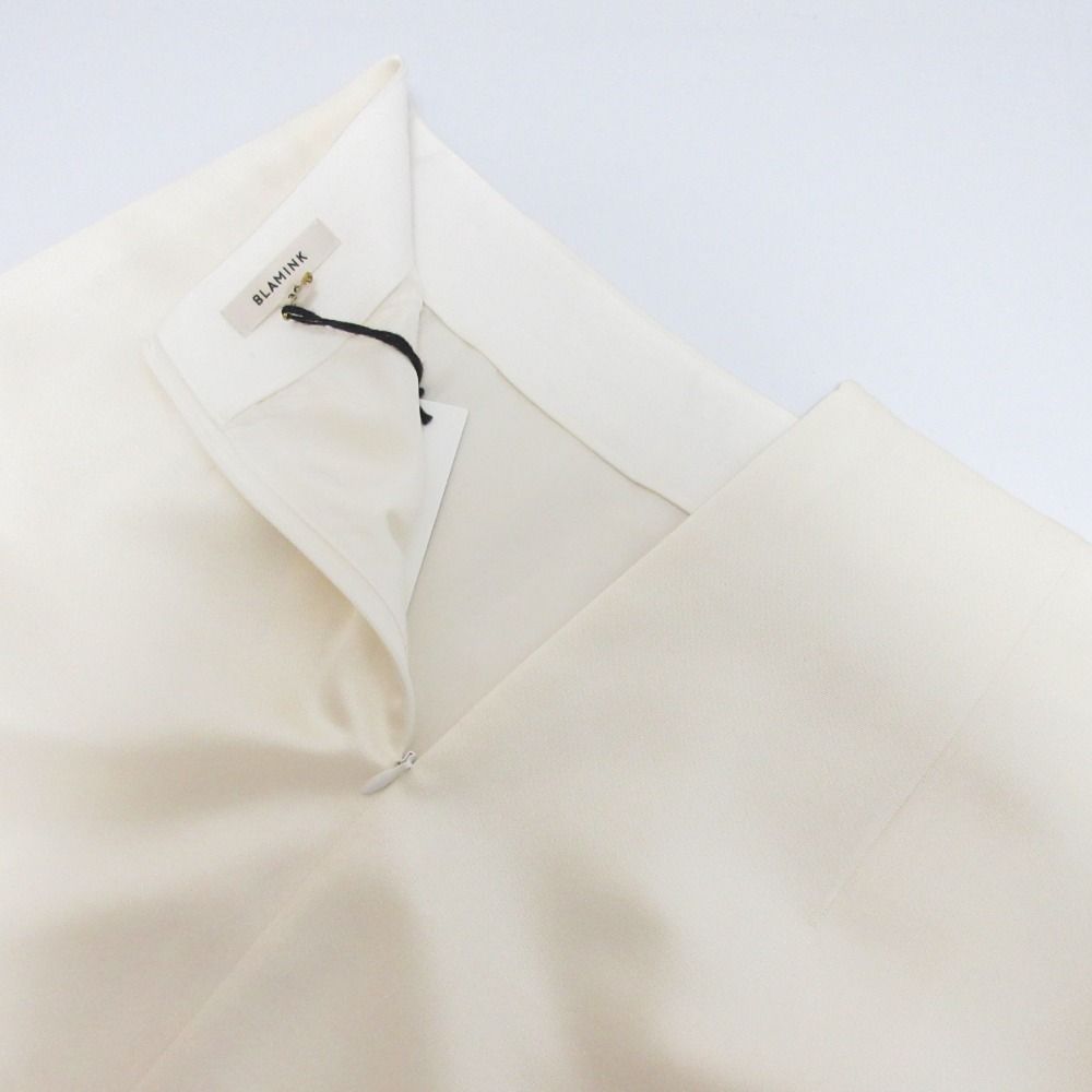 未使用 BLAMINK ブラミンク シルク ウール PRE トラぺーズ ロング  