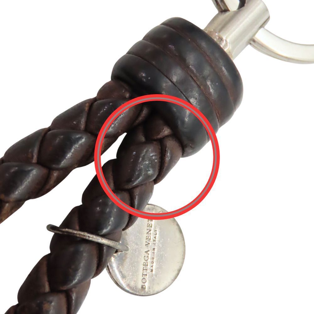 ボッテガヴェネタ キーリング イントレチャート ブラウン BOTTEGA