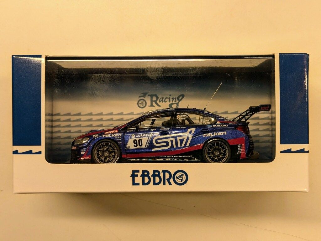 EBBRO SUBARU WRX STI No.90 ニュル24時間 2018 Subaru WRX STI Nurburgring 24-Hour Race 2018 No.90 (Diecast