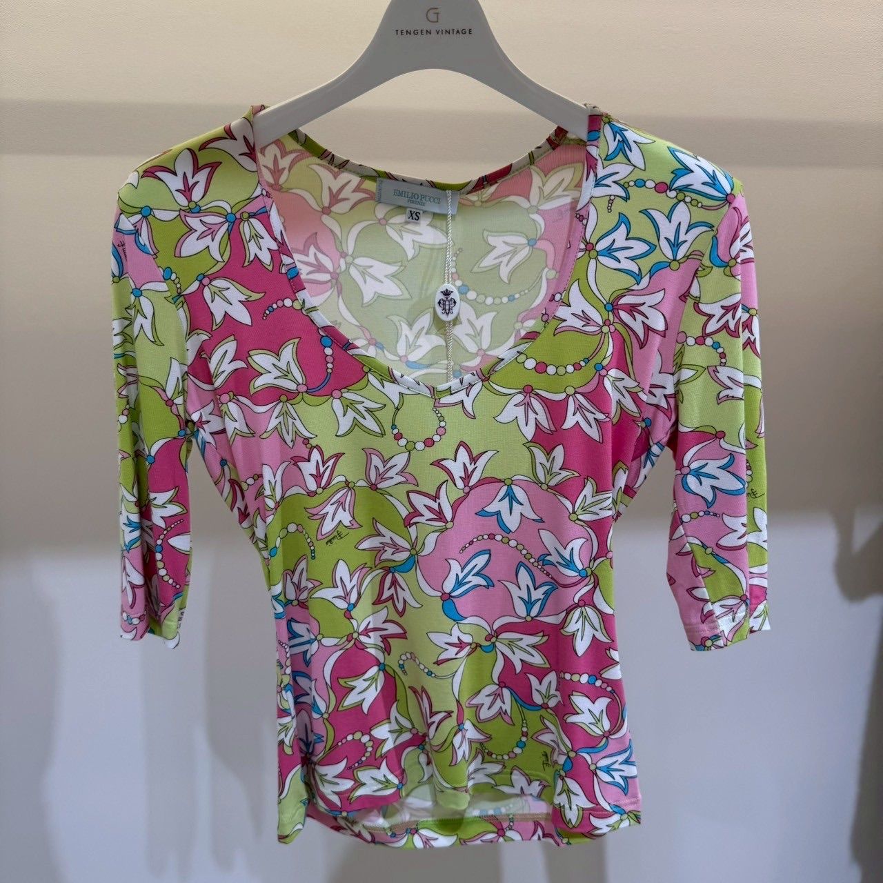 EMILIO PUCCI エミリオプッチ ハーフスリーブカットソー XSサイズ