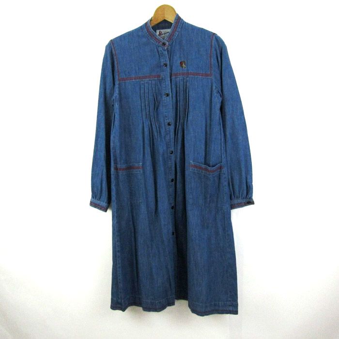 ヒステリックグラマー ワンピース トップス 長袖 デニム シャツワンピ レディース サイズ ブルー HYSTERIC GLAMOUR