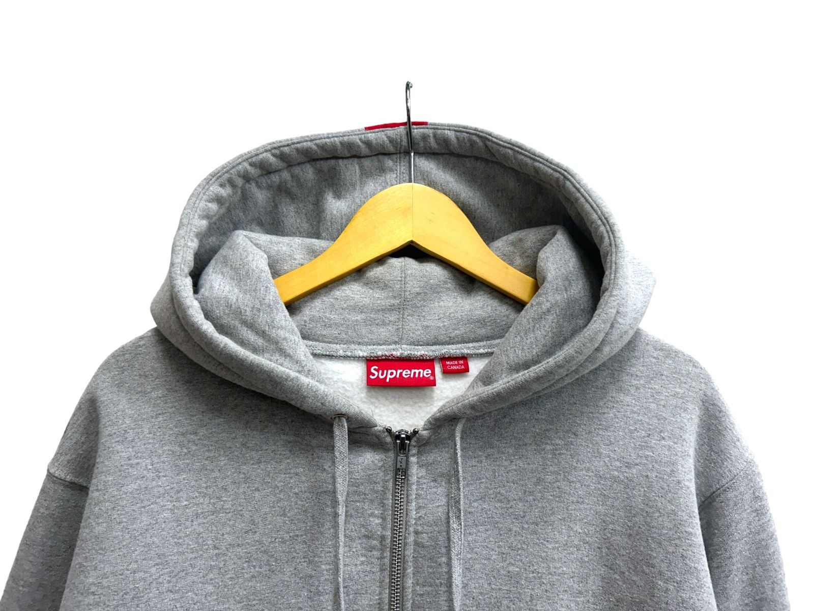 SUPREME 23AW S Logo ジップアップ フーディー グレー Supreme（シュプリーム） 23AW S Logo Zip Up Hooded Sweatshirts S