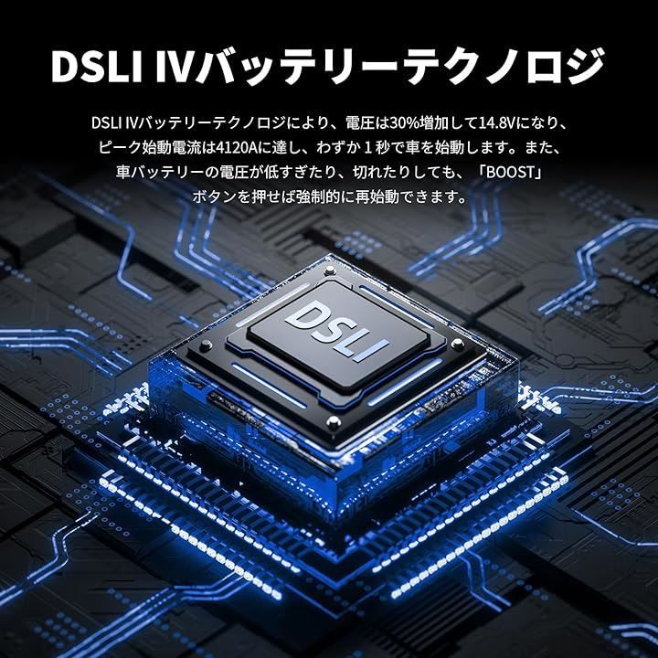 ジャンプスターター 12V車用薄型エンジンスターター 6600mAh 出力5V