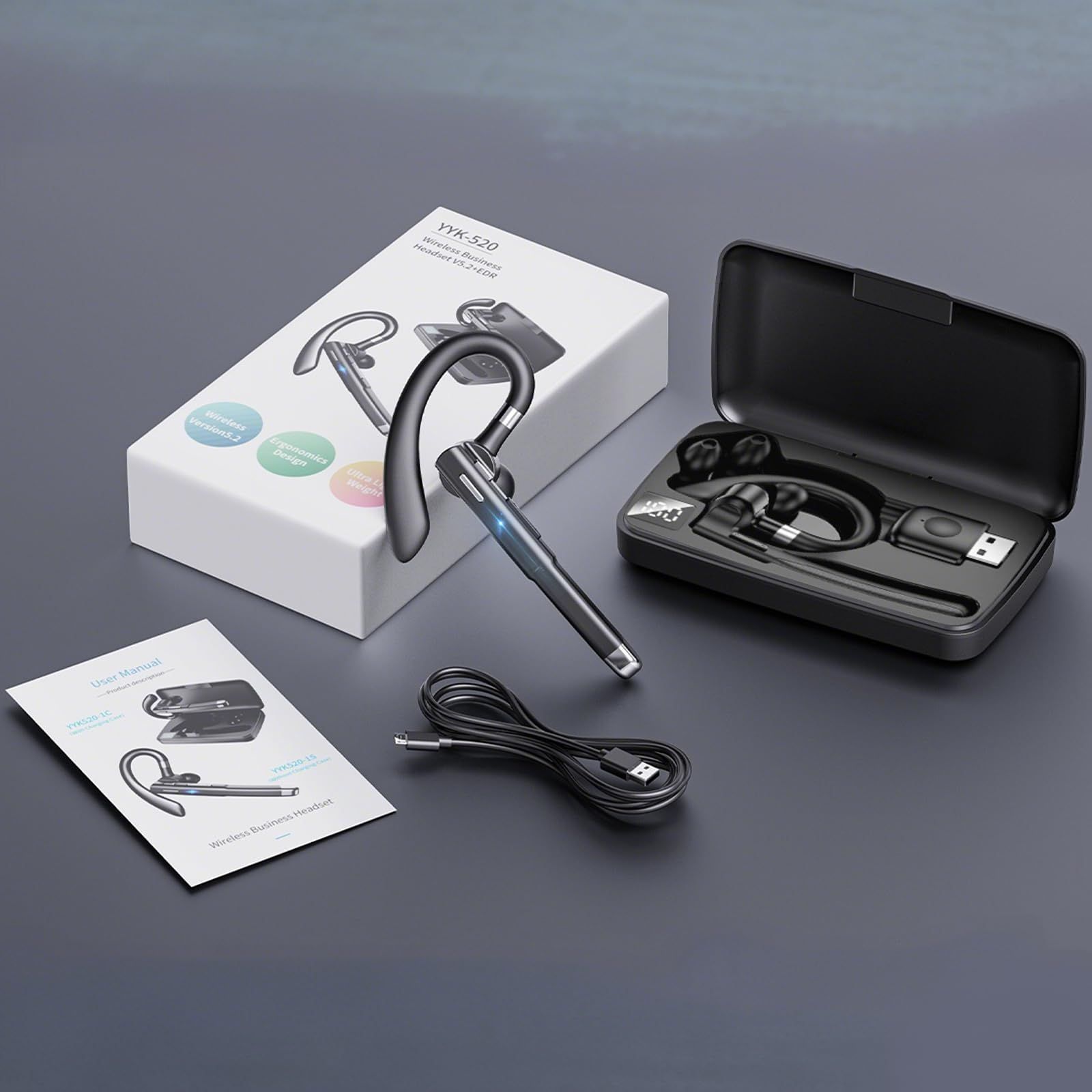 2025新登場 Bluetoothヘッドセット】 Bluetooth5.4イヤホン 片耳 100 