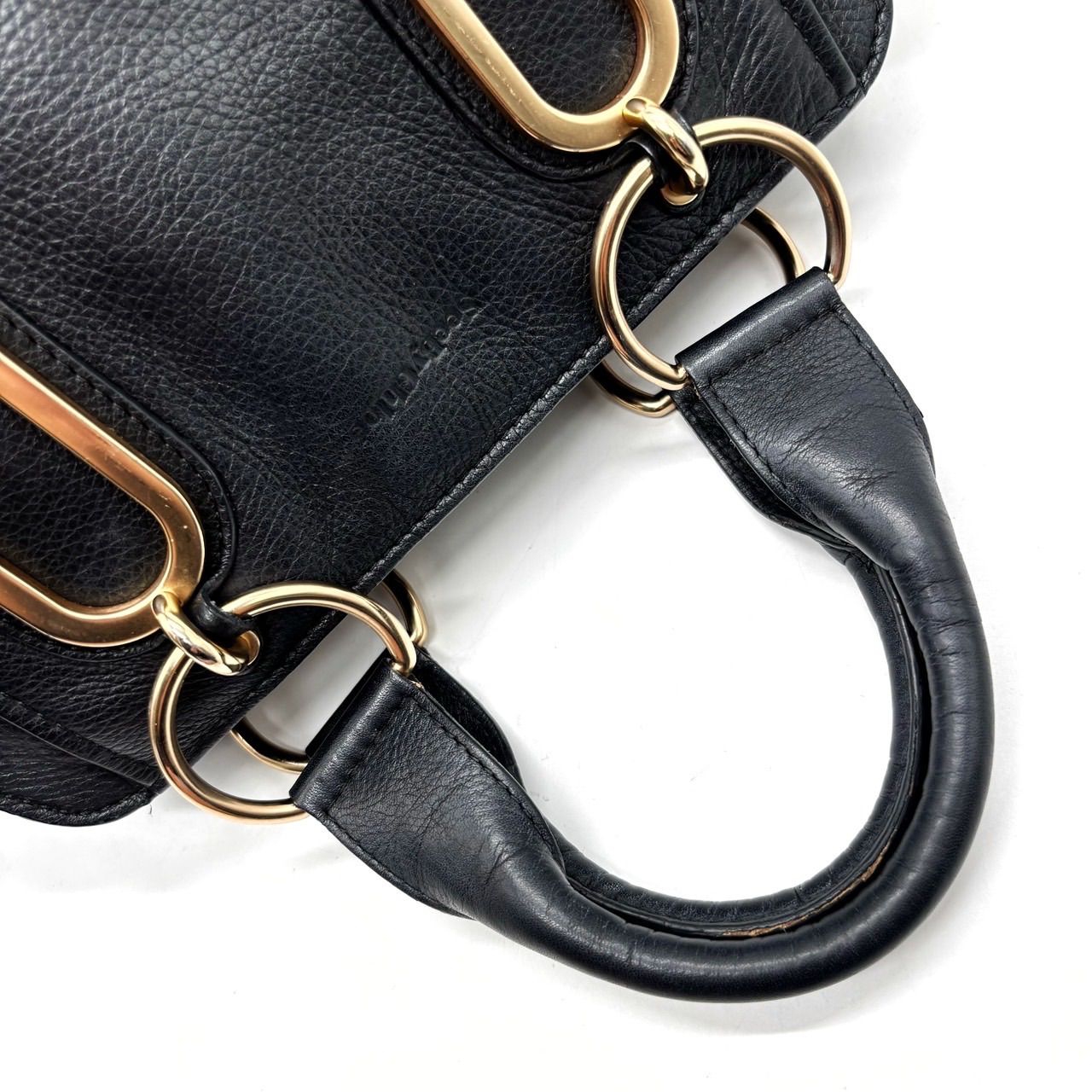 ✨良品✨ Chloe クロエ ハンドバッグ レザー 革 ブラック 黒色