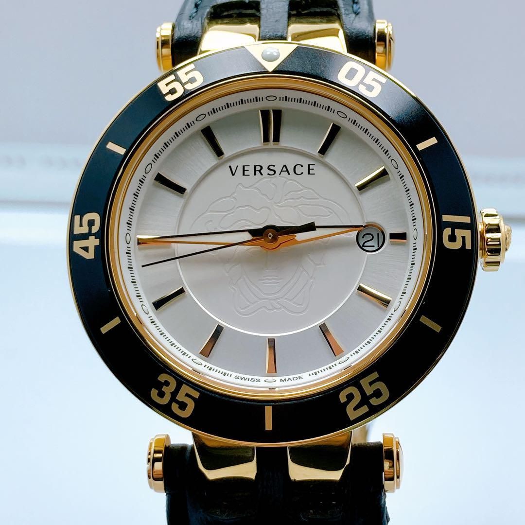 501 ヴェルサーチ Vレース 23Q チェンジベゼル デイト 腕時計