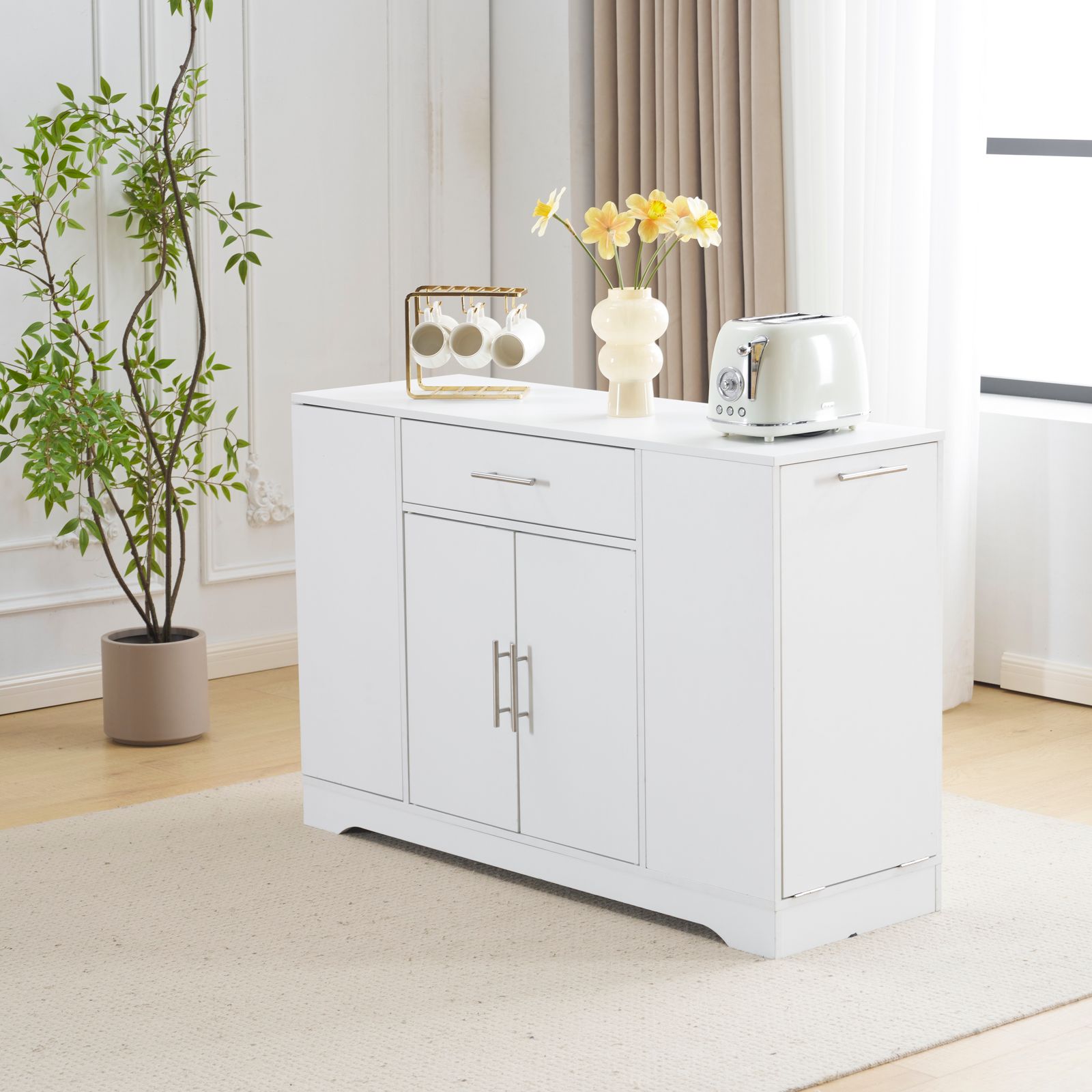 moca company CLOUDEAR キッチンボード 幅120 レンジラック 食器棚