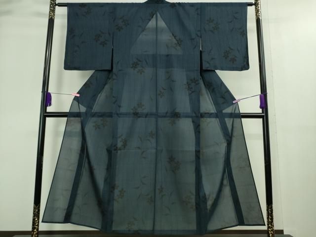 k*u様 夏着物 夏大島紬 本場大島紬 亀甲絣 正絹 AK-7408 k*u様 夏着物