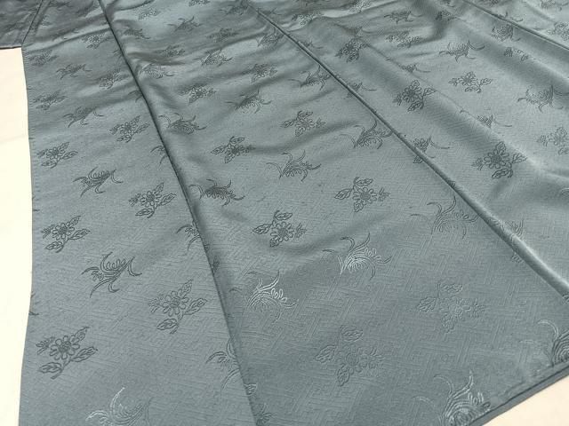 平和屋着物□上質な色無地 藍白色 正絹 逸品 AAAY2712ja