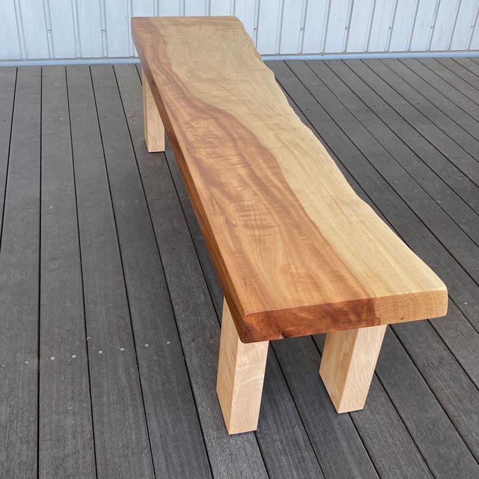 [特注品] 無垢材ダイニングベンチチェア 栃の木 送料無料】 栃一枚板ベンチ 157.5cm 一枚板ベンチ ベンチチェア 無垢