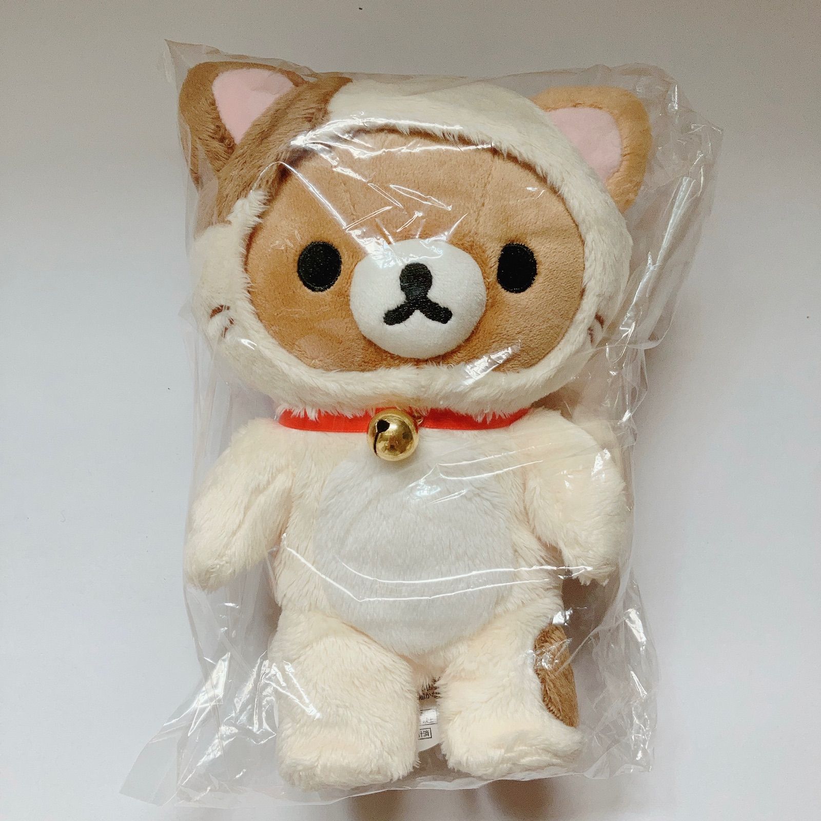 美品 あつめておすわりぬいぐるみ リラックマ 三毛猫 おまけ付き