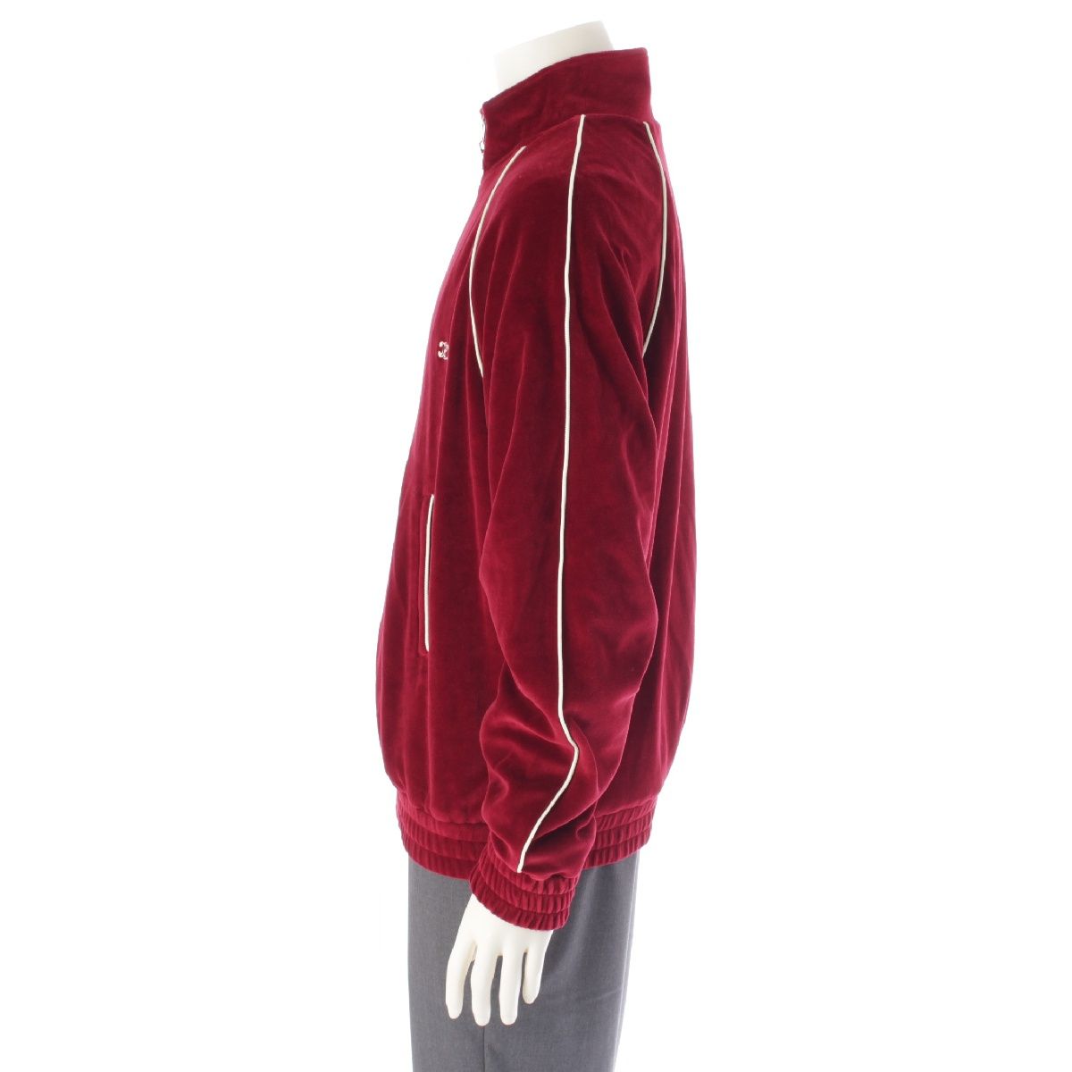 セリーヌ 24AW コットン トリオンフ刺繍 ベロアトラックスーツ