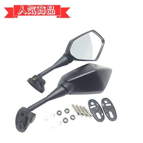 Happy-shopsブラック nakira バイク用カウルミラー 左右セット 黒 スクエア CBR600RR CBR250Rなど204nkr-an235