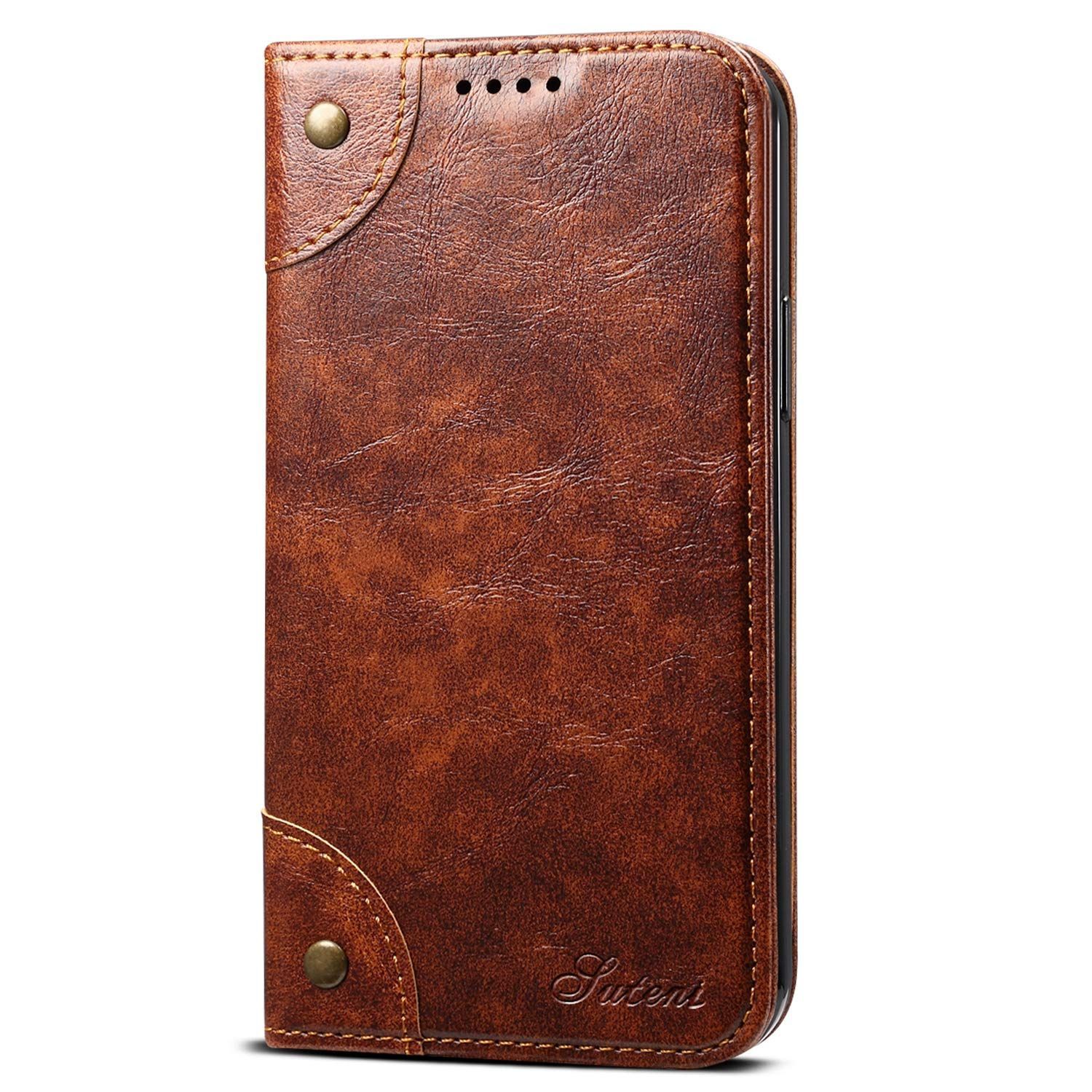 新品　カーキ ワイヤレス充電対応 耐衝撃保護 防塵 薄型 携帯スマホケース軽量 財布型 レザー 本革 マグネット式 スタンド機能 手帳 カバー アイフォン12/12pro ケース ケース Pro 12 12 iPhone iPhon