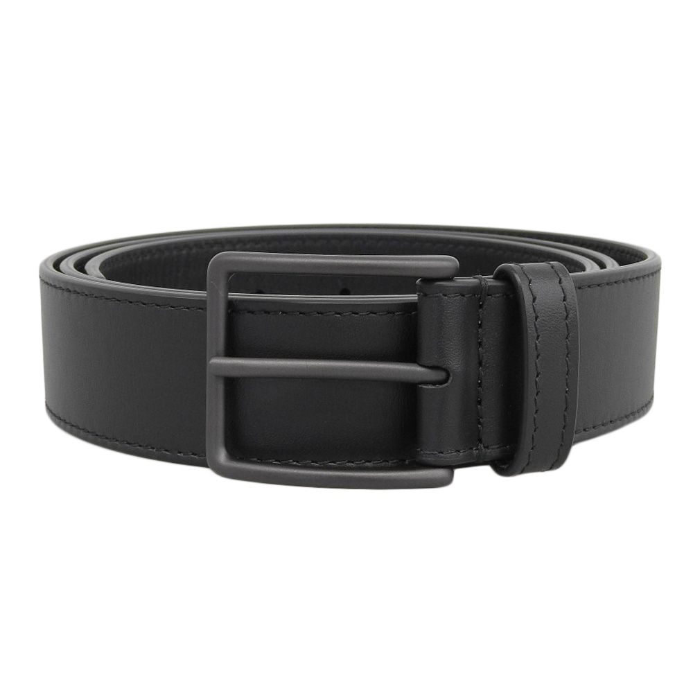 BOTTEGA VENETA ボッテガヴェネタ レザー ベルト 103cm 42in ブラック メンズ 古着