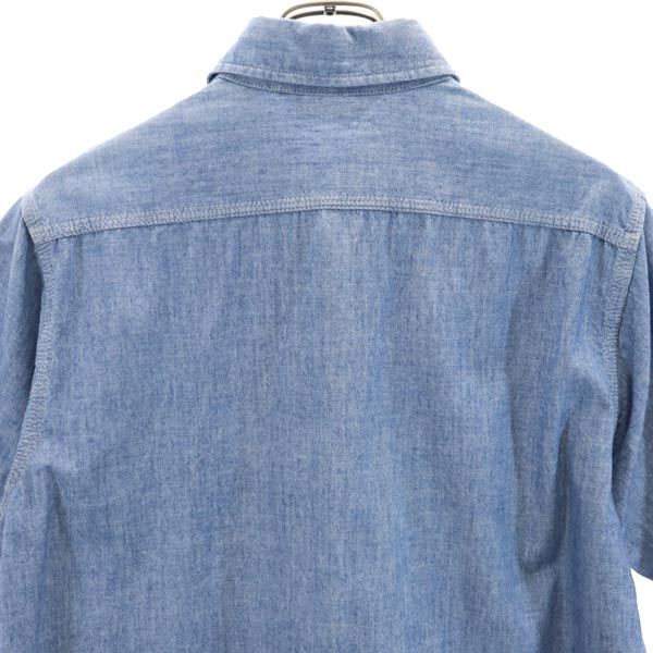 A BATHING APE エイプ 半袖 シャンブレー シャツ L ★ BAPE