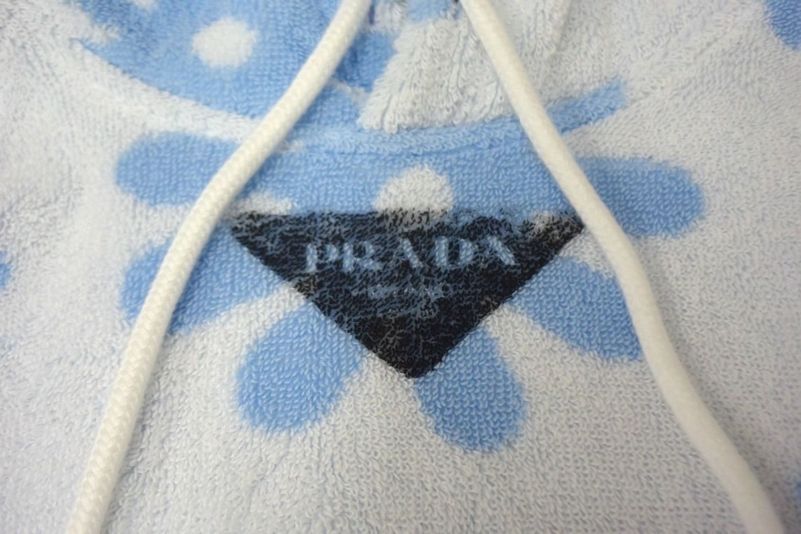 PRADA プラダ フラワープリント ジャガードテリークロス パーカー 22SS 