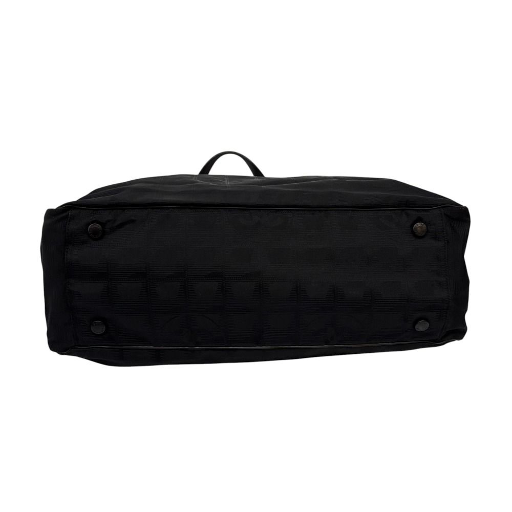 良品 CHANEL シャネル ニュートラベルライン トートバッグ ブラック  