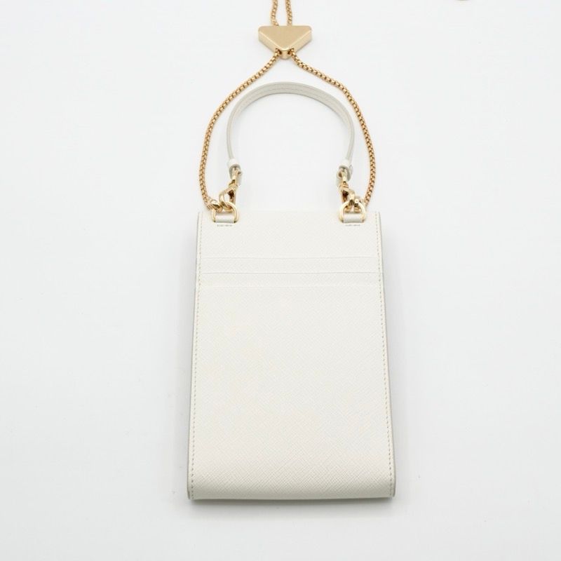 プラダ PRADA 携帯・スマホアクセサリー ホワイト ゴールド  