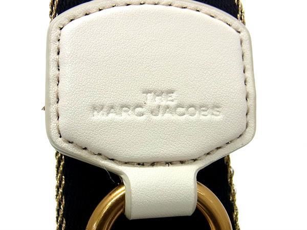 ■極美品■ MARC JACOBS マークジェイコブス キャンバス ウェビング バッグ用 ショルダーストラップ 斜め掛け 肩掛け ブラック系 AZ0259 □極美品□ MARC JACOBS マークジェイコブス キャンバス ウェビング