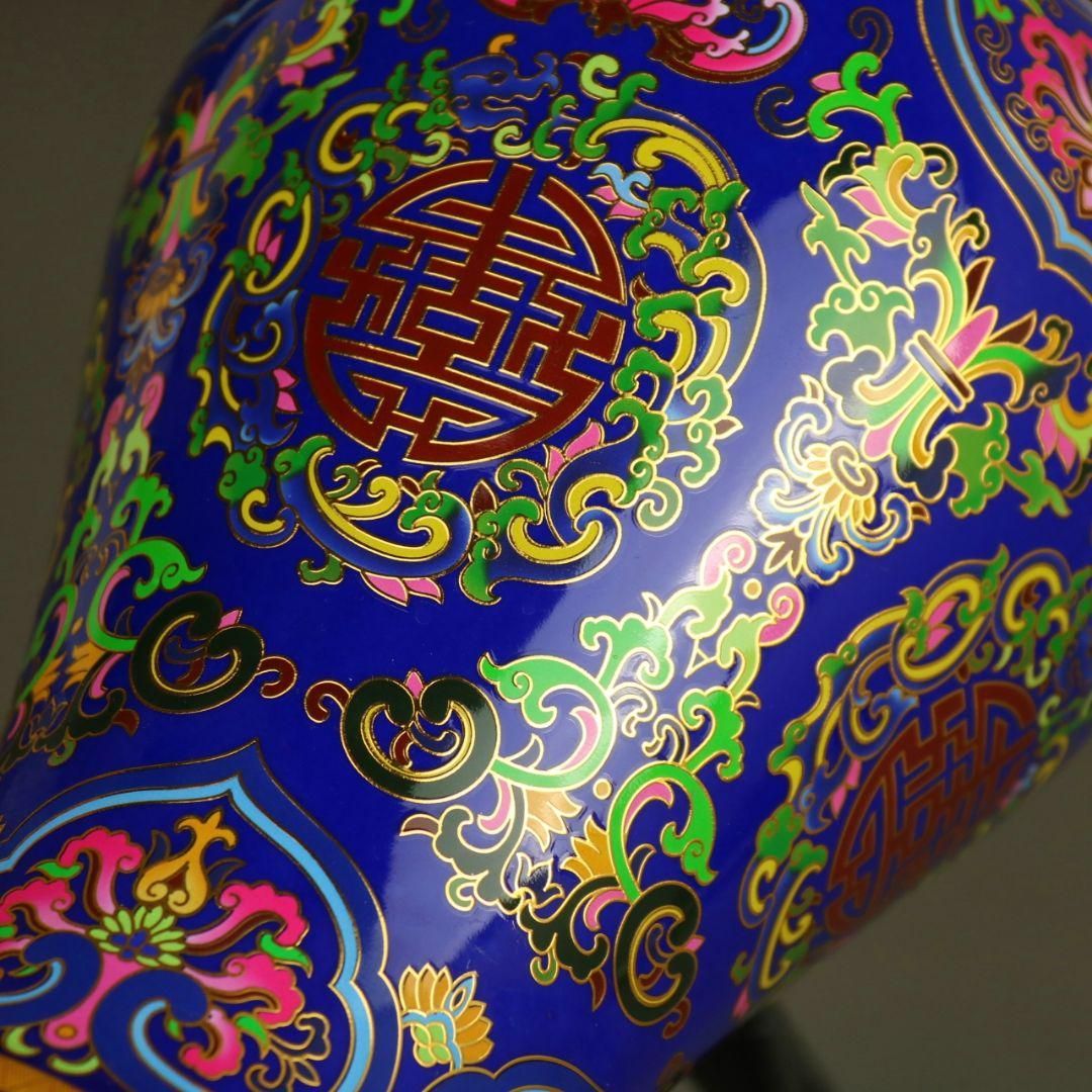 鳳紋梅瓶 収集品 美品 景徳鎮 陶磁器 装飾品 工芸品 美術品 置物 蒔金琺瑯彩梅瓶 美人瓶 景徳鎮 陶磁器 装飾品 工芸品 美術品