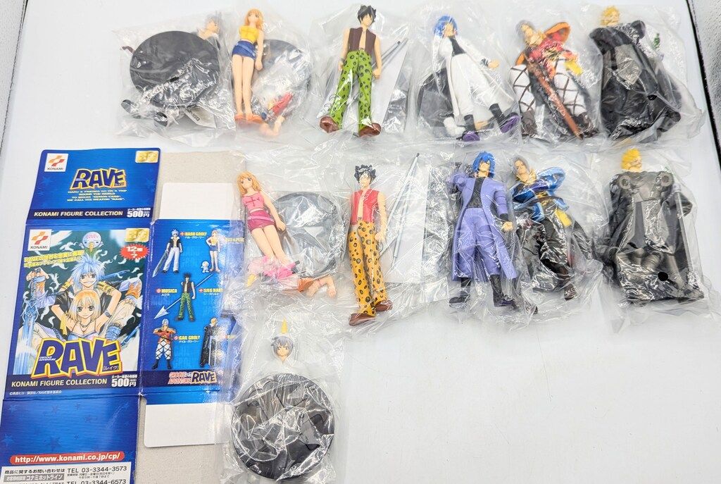 コナミ RAVE フィギュアコレクション 真島 全12種セット-新品