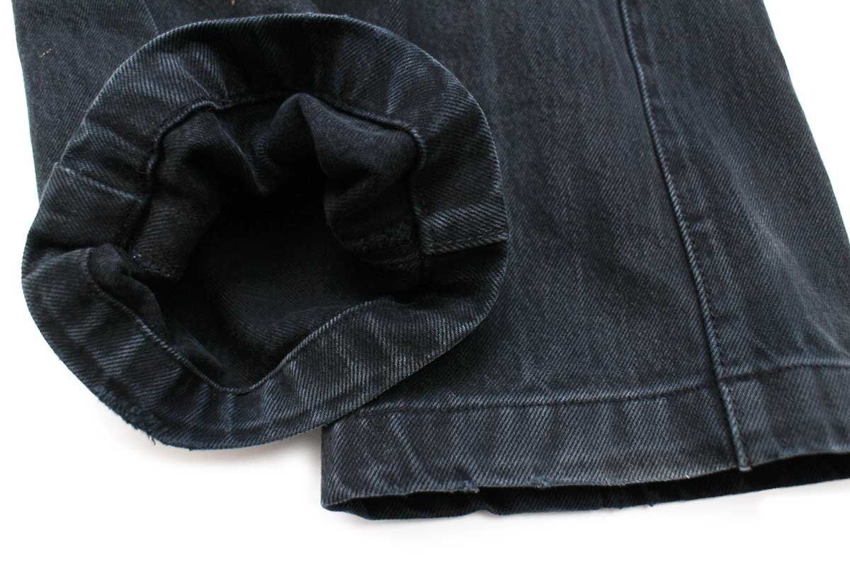 Levi's 501 ブラック ストレートデニム W30 Levi'sリーバイス 501 後染め ブラック デニムパンツ w38