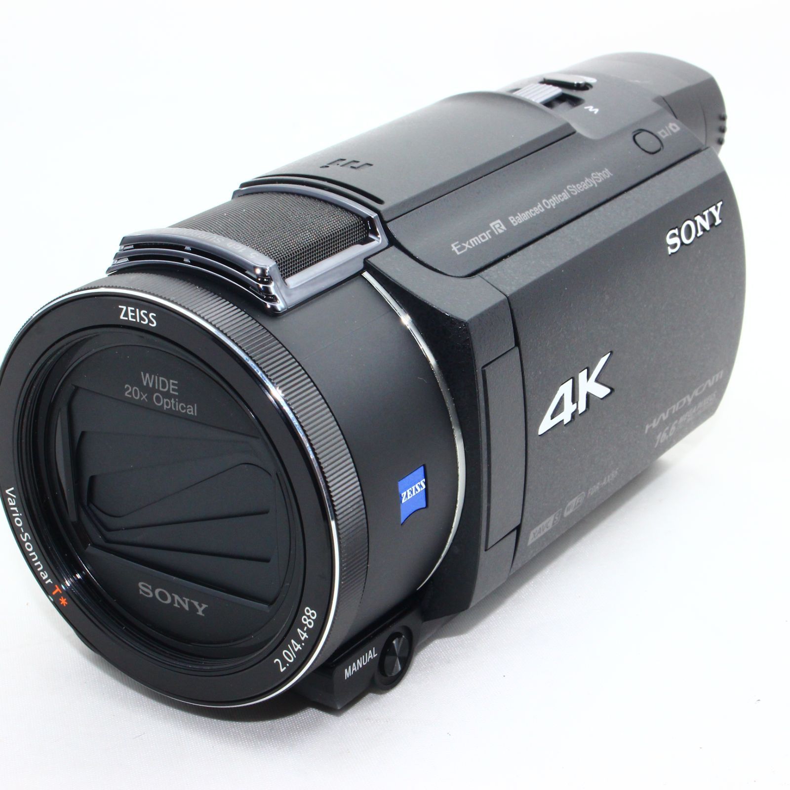 ソニー ビデオカメラ FDR-AX55 4K 64GB 光学20倍 ブラック Handycam