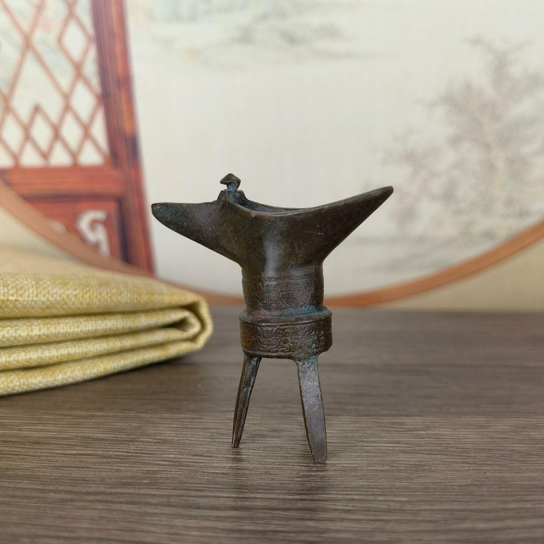 50%OFF 銅細工 三足杯 メルカリ - 美術品 工芸品 置物 装飾 工芸品