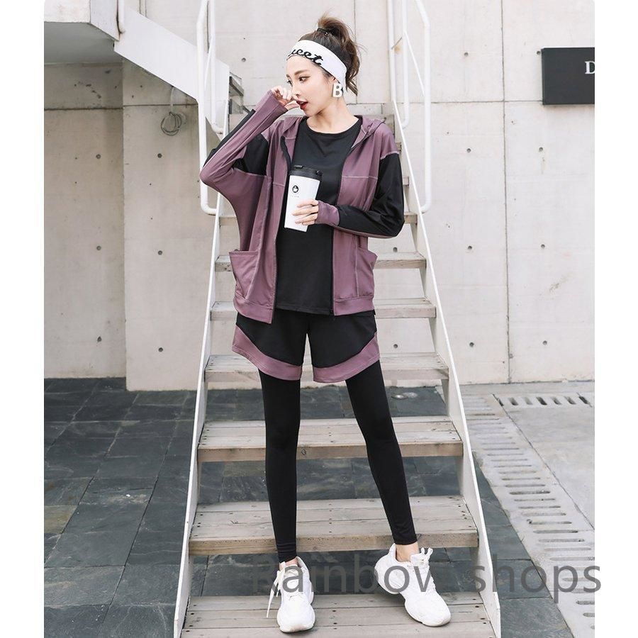 新品レディース　トレーニング　ジム、ランニング、スポーツウエア5点セット 新品未使用スポーツウェア レディース 5点セット ヨガウェア