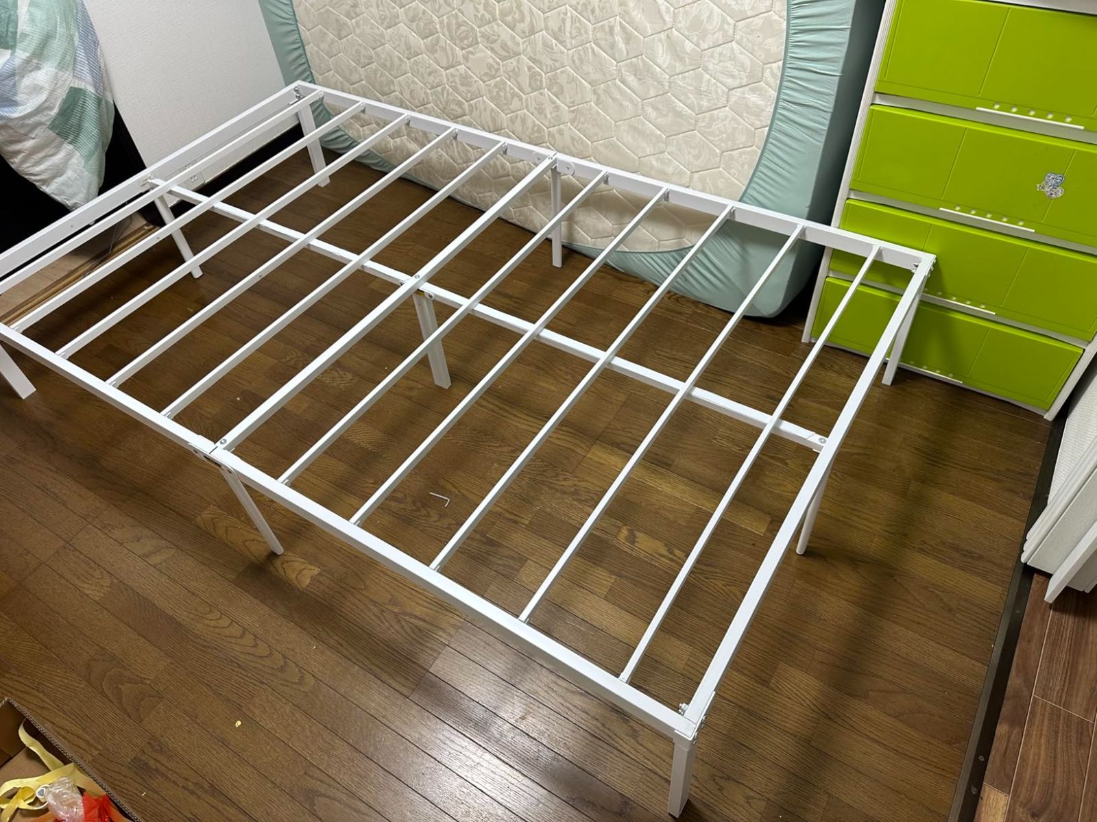 ダークブラウン シングルベッドフレーム 2点 バラ売り可 ベッド 木製