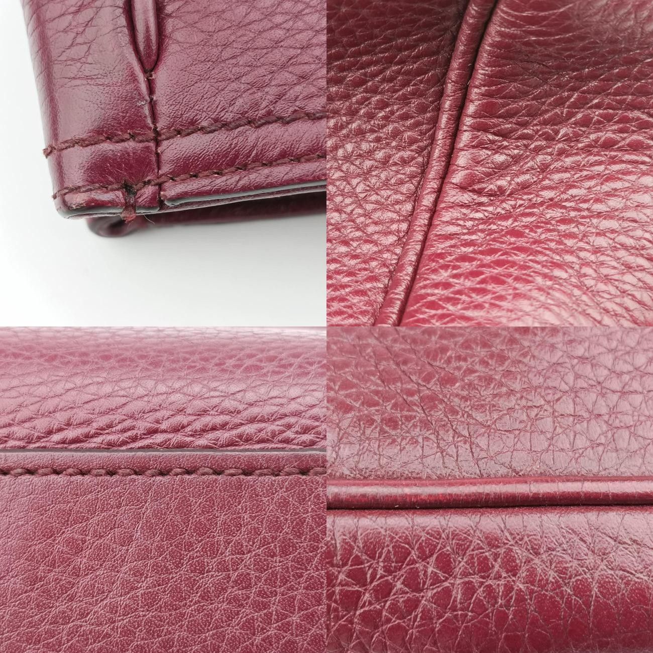 グッチGucciバンブーショッパーワインレッドレザー323660C016848618