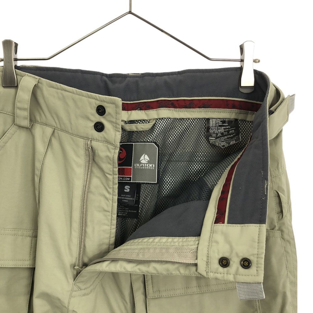 BURTON - バートン スノーボード ナイロンパンツ S ベージュ系 BURTON スノーウェア 裏メッシュ メンズ バートン スノーボード ナイロンパンツ S ベージュ系 BURTON