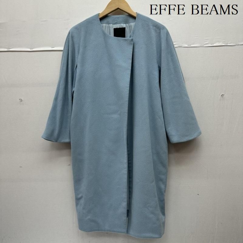 EFFE BEAMS　ウェーブカシミヤコート EFFE BEAMS エッフェビームス コート カシミヤ混 ウール ノー